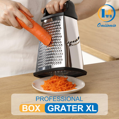 XL Stainless Steel 4-Sided Cheese Grater
