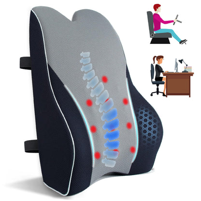 Ergonomic Memory Foam Lumbar Support Pillow