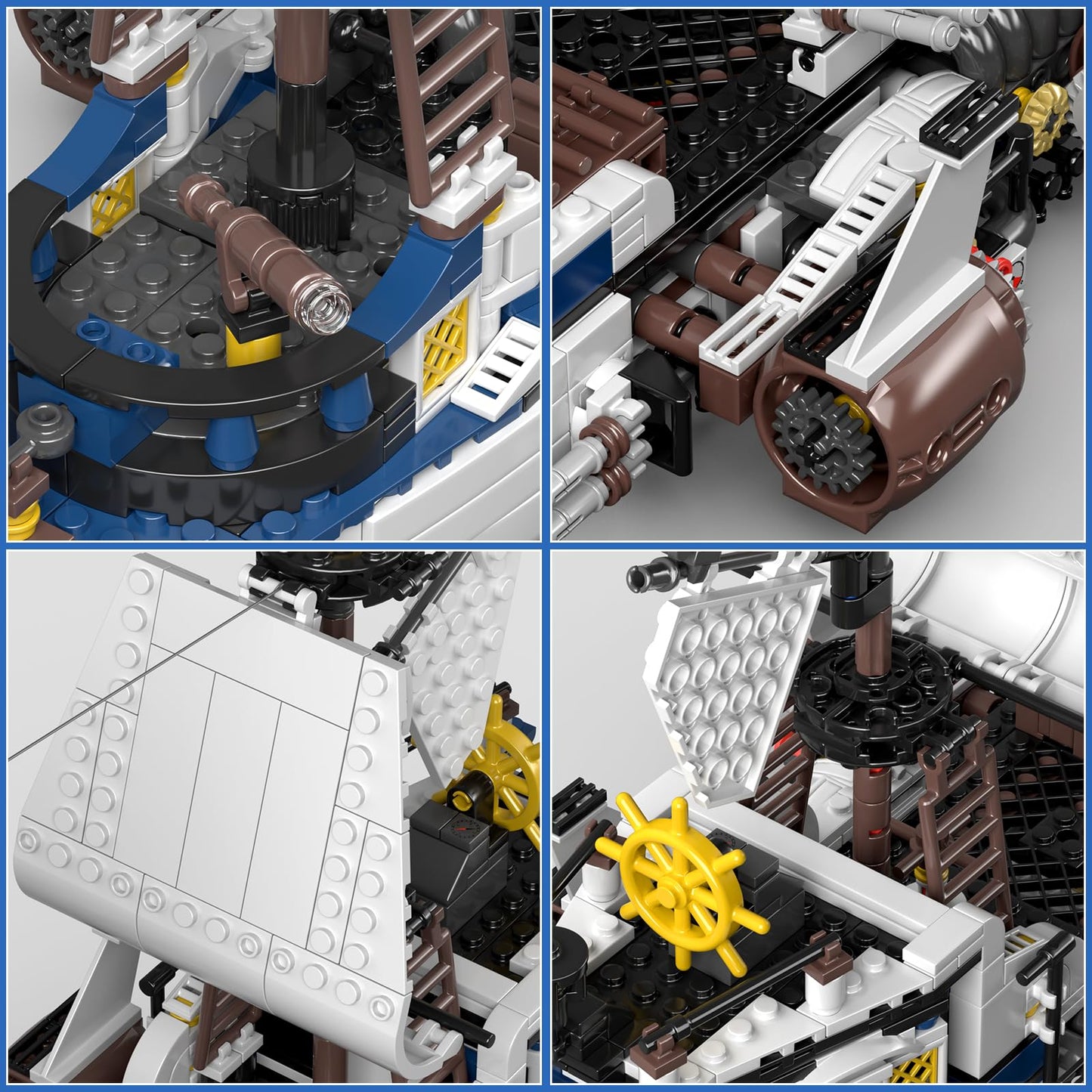 Pirate Ship Building Set - 1281 Pieces