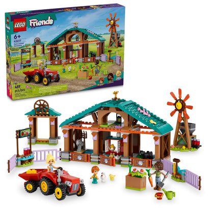 LEGO Friends Farm Animal Sanctuary Building Toys Set - Farm Toy Set W/Tractor Ideas for Kids, Girls & Boys, Ages 6+ - Includes 3 Minifigures & 5 Farm Animals - 42617