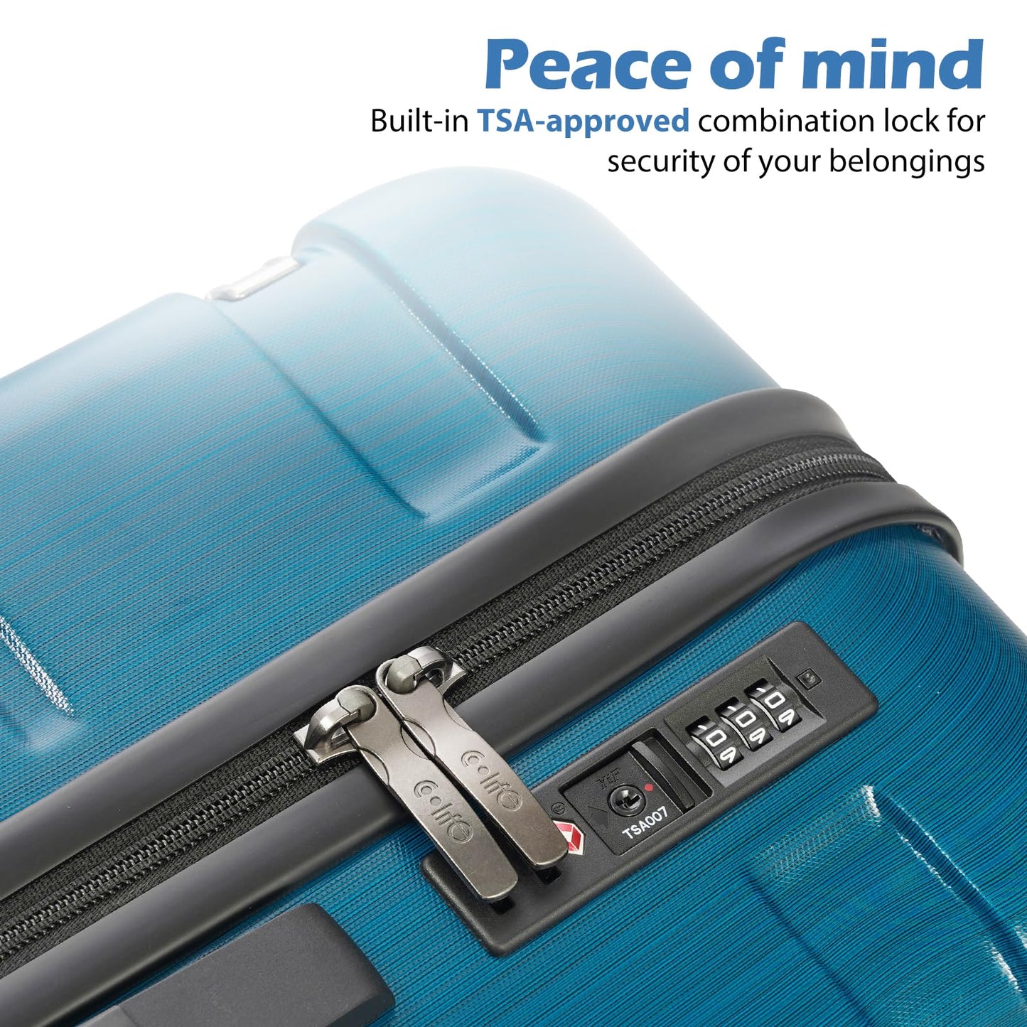 Coolife 28" Expandable Spinner Luggage with TSA Lock