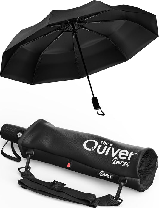 Windproof Travel Umbrella with Auto Open/Close