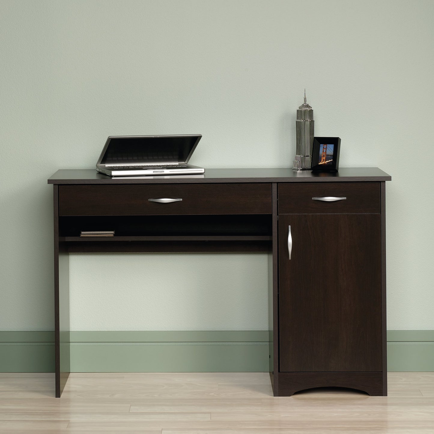 Sauder Beginnings Desk, Cinnamon Cherry finish