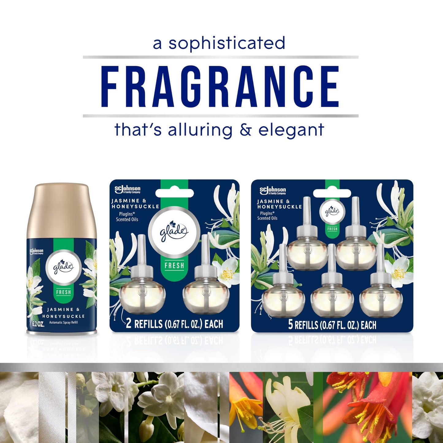 Glade Jasmine & Honeysuckle Air Freshener Refills