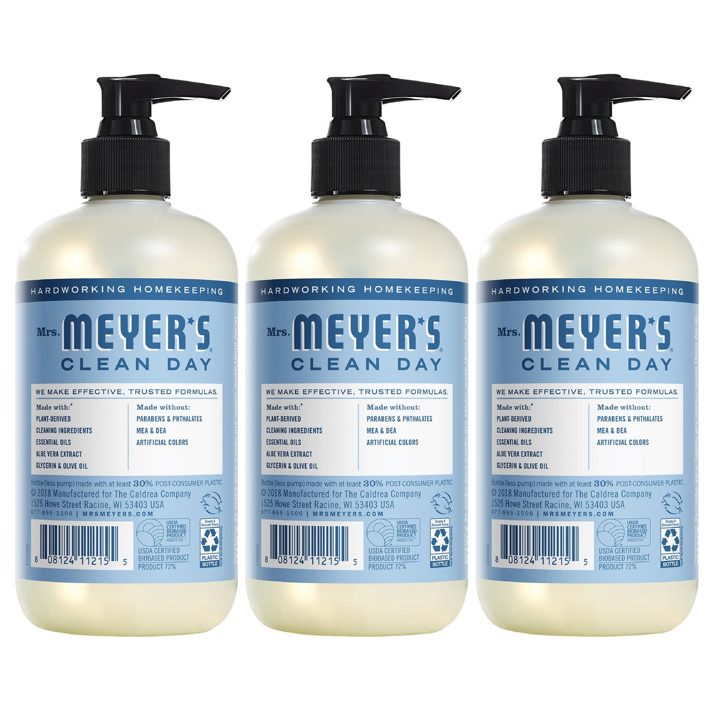 Mrs. Meyer's Hand Soap, Essential Oils, 3-Pack