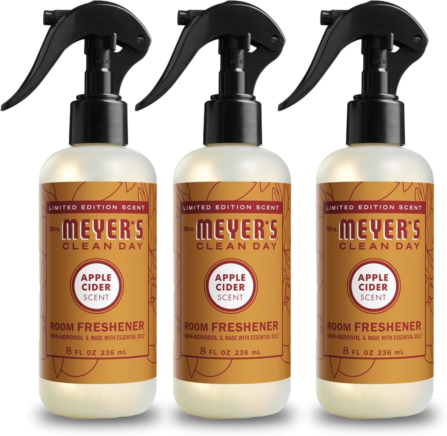 MRS. MEYER'S AIR FRESHENER, APPLE CIDER, 3-PACK