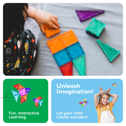 80-Piece PicassoTiles Magnetic Building Set for Kids