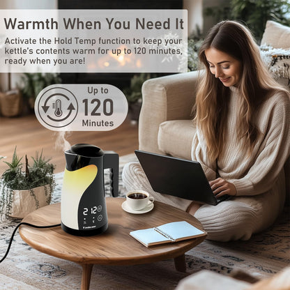 Electric Kettle with 5 Temp Presets and Keep Warm