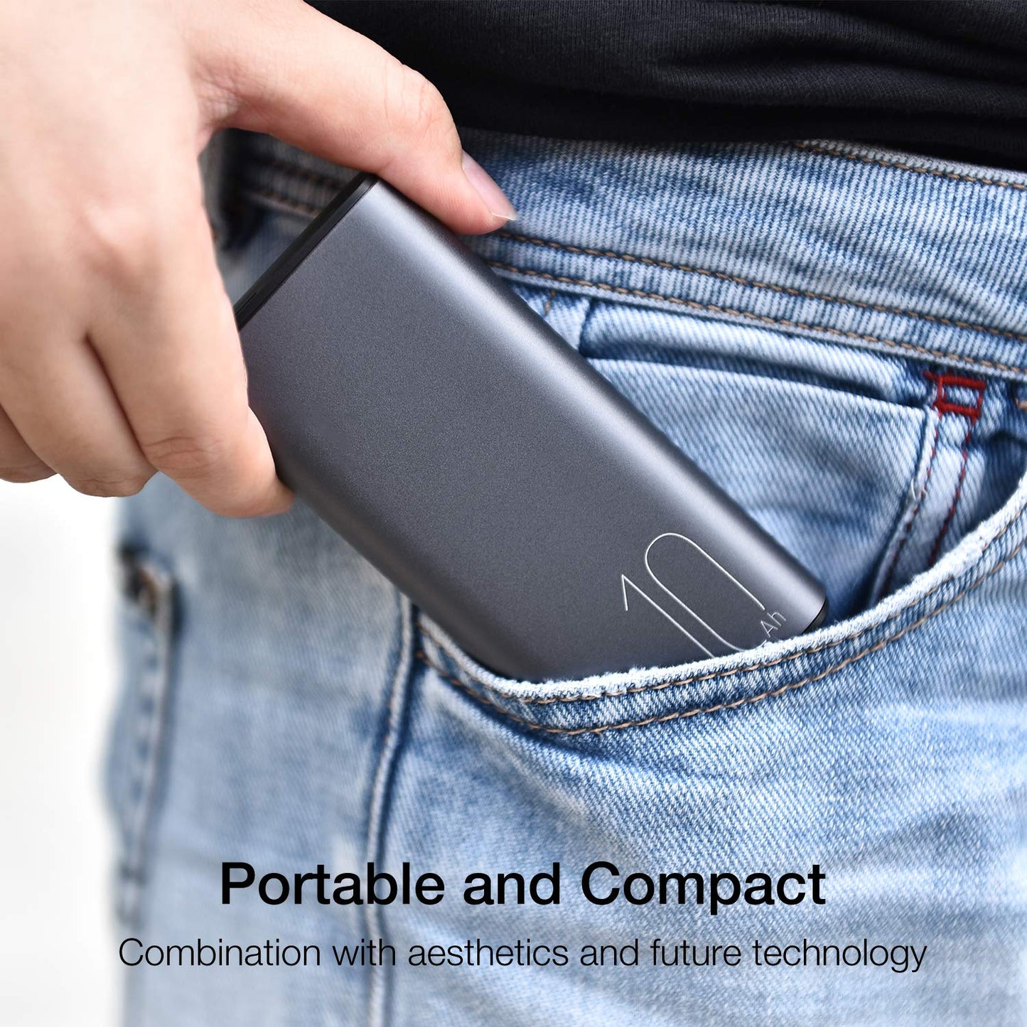 TOZO 10000mAh Portable Fast Charger Power Bank