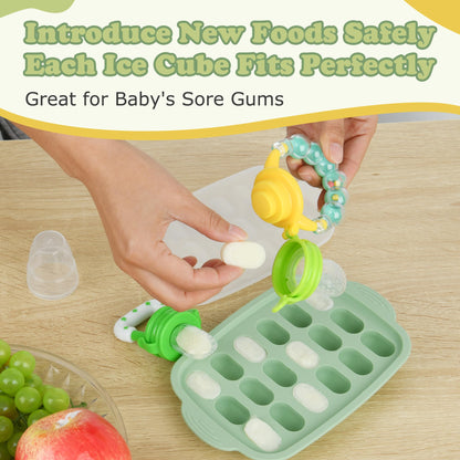 Baby Food Feeder & Popsicle Molds by WAJIAYON