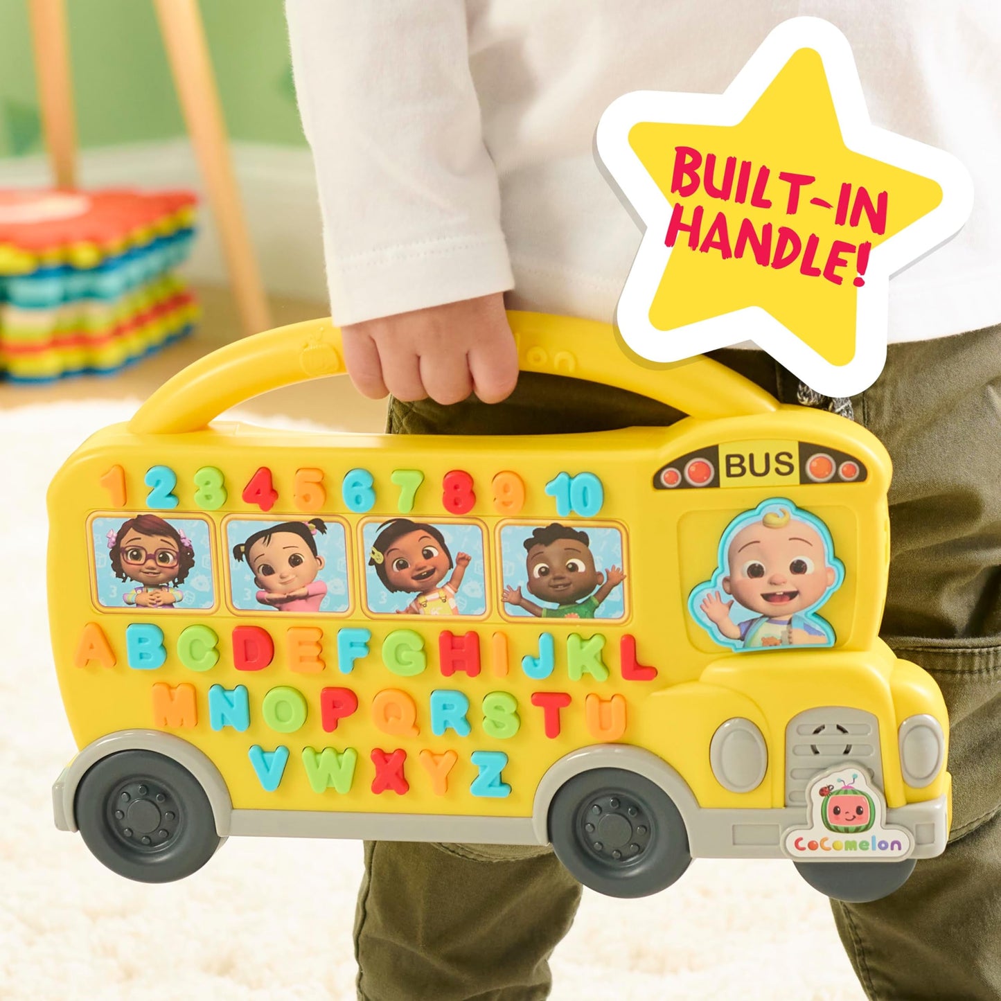 Cocomelon Learning Bus with 85 Phrases for Kids