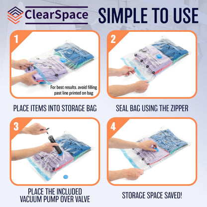 20 Vacuum Seal Bags for Clothing Storage