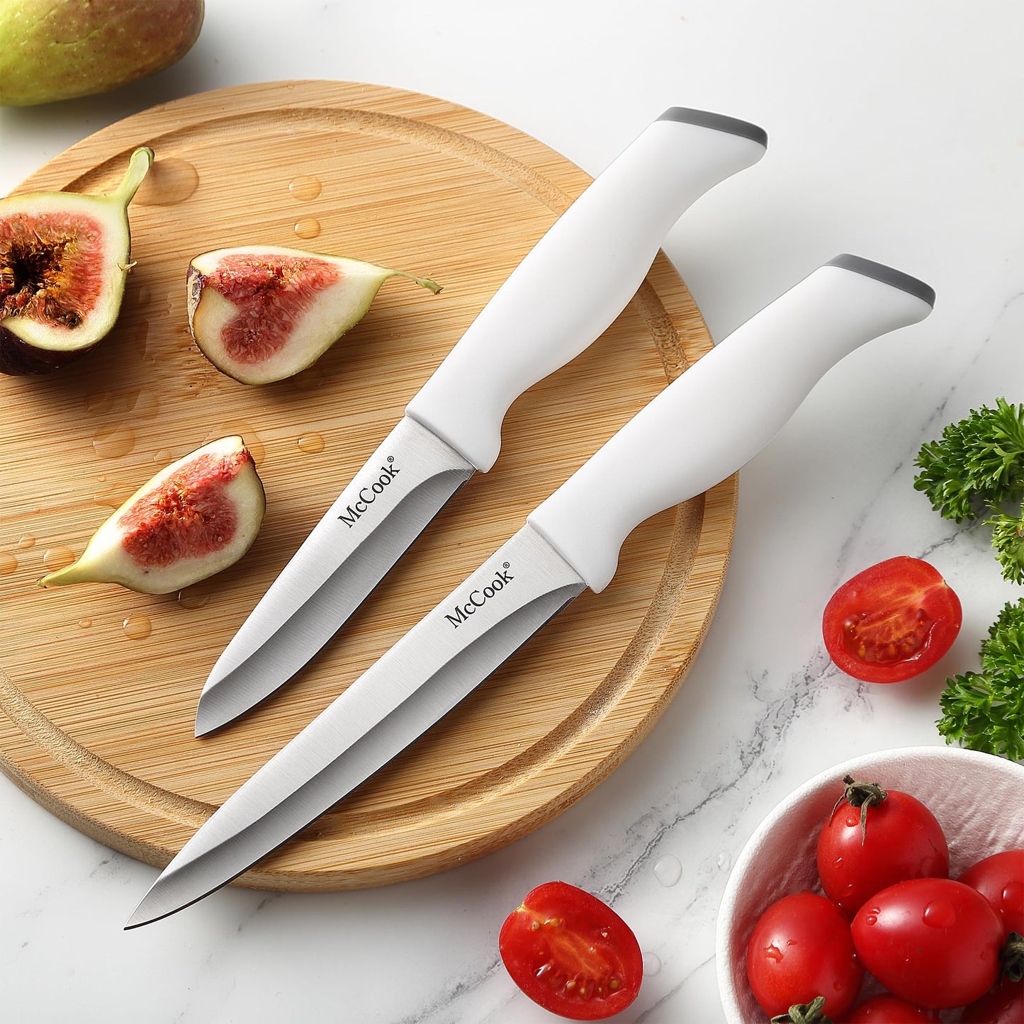 McCook German Stainless Steel Knife Block Set
