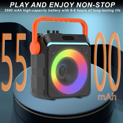 VTSGN Portable Bluetooth Karaoke Machine with Microphones
