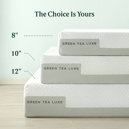 ZINUS 8 Inch Green Tea Luxe Memory Foam Mattress / Pressure Relieving / CertiPUR-US Certified / Bed-in-a-Box / All-New / Made in USA, Twin
