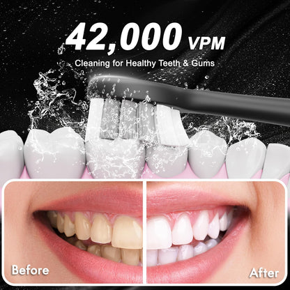 Sonic Electric Toothbrush with 10 Brush Heads