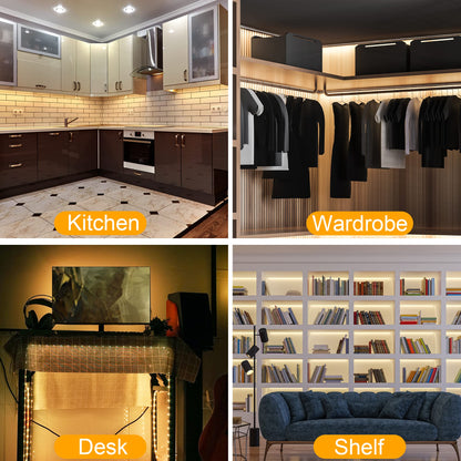 6 Pcs Under Cabinet Lights for Kitchen