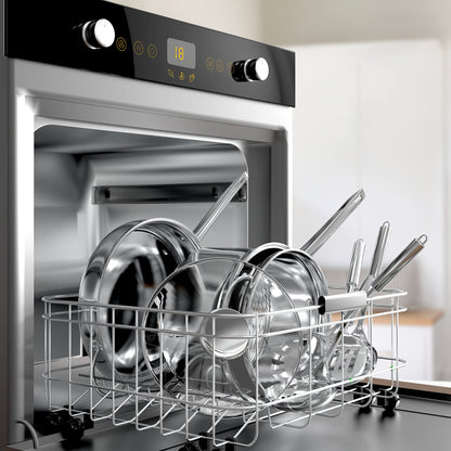 18-Piece Stainless Steel Cookware Set with Utensils