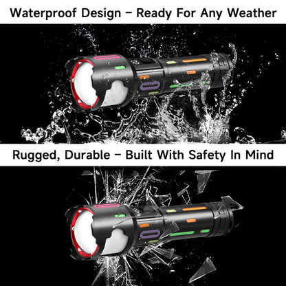1000LM Rechargeable LED Flashlight with 5 Modes