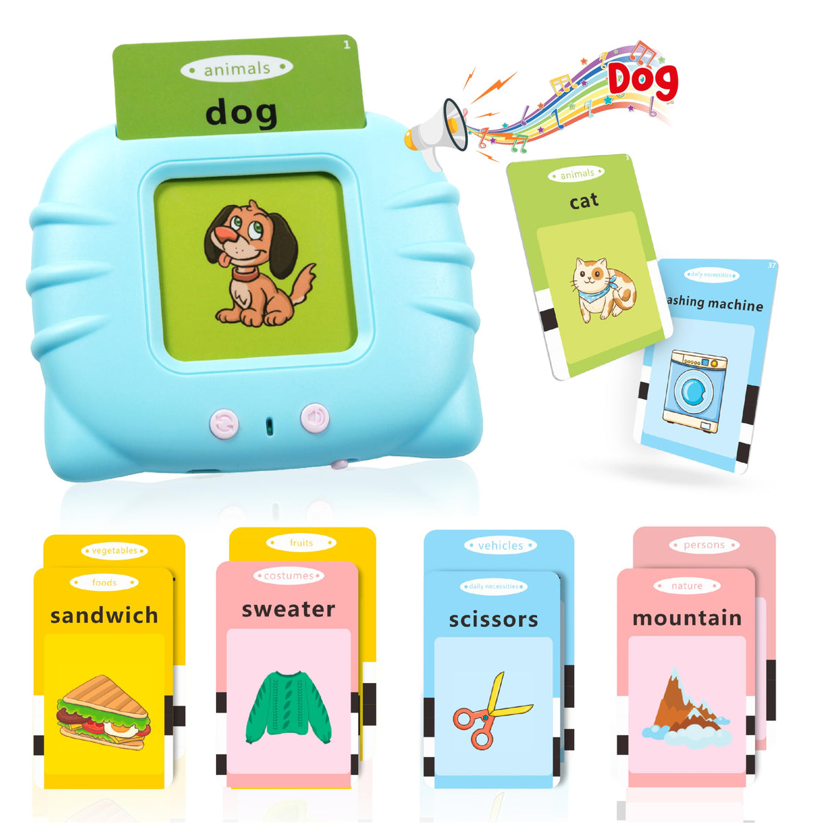 224 Word Talking Flash Cards Learning Toy