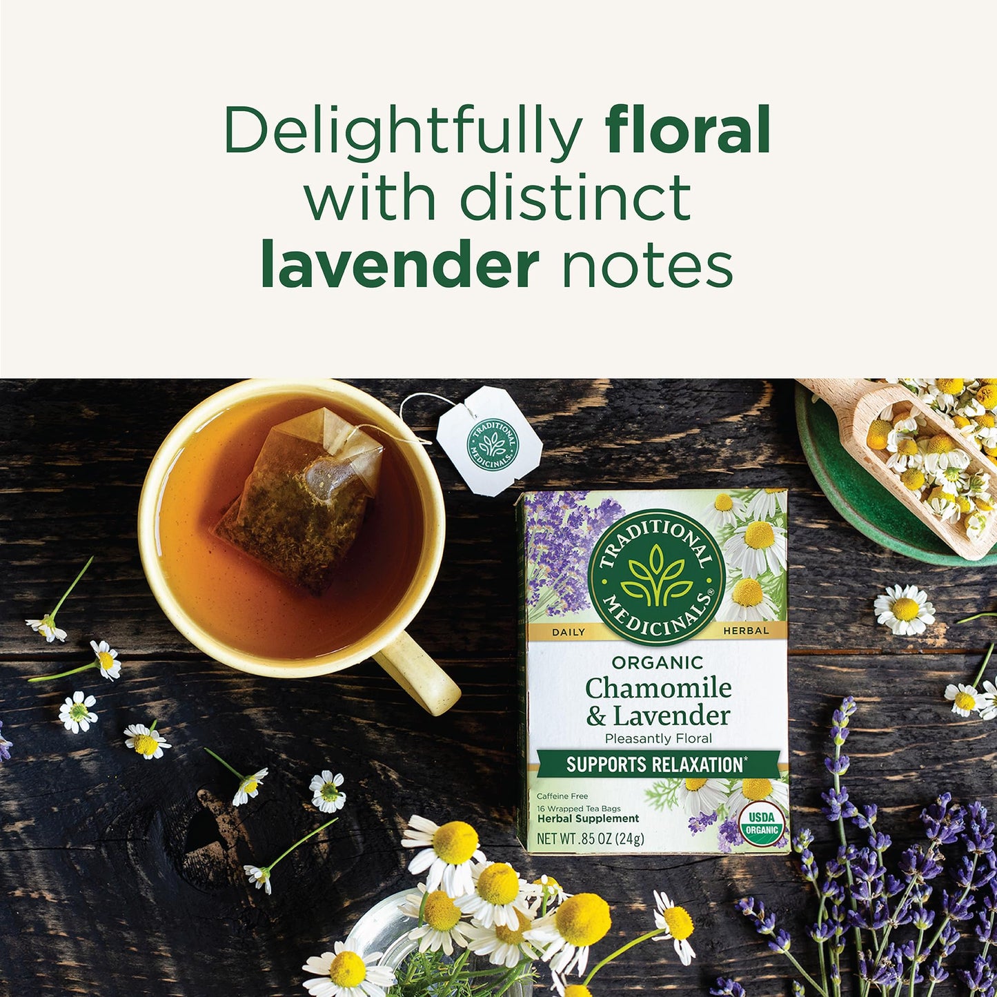 Traditional Medicinals Organic Chamomile Lavender Tea Bags