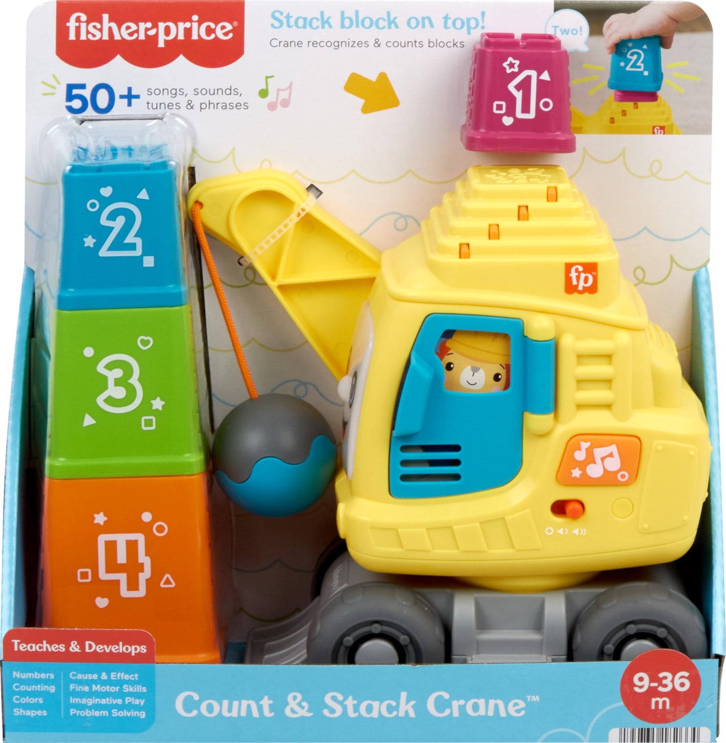 Fisher-Price Learning Toy Crane with Blocks