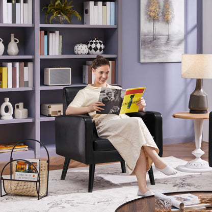 Yaheetech Mid-Century Accent Armchair for Living Room
