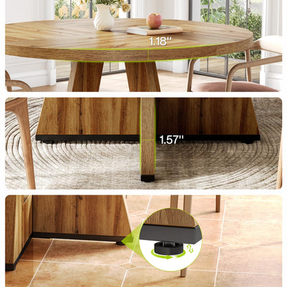 Round Dining Table for 4-6 People