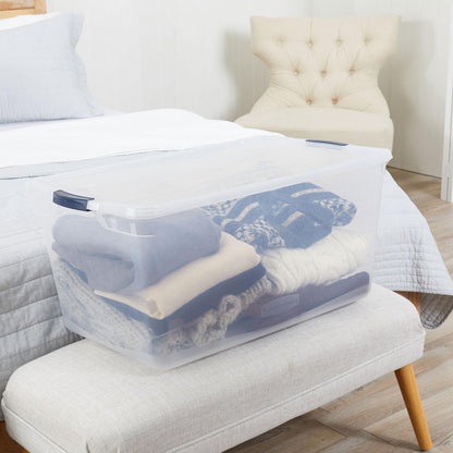Rubbermaid 95 Quart Clear Storage Containers (4 Pack)