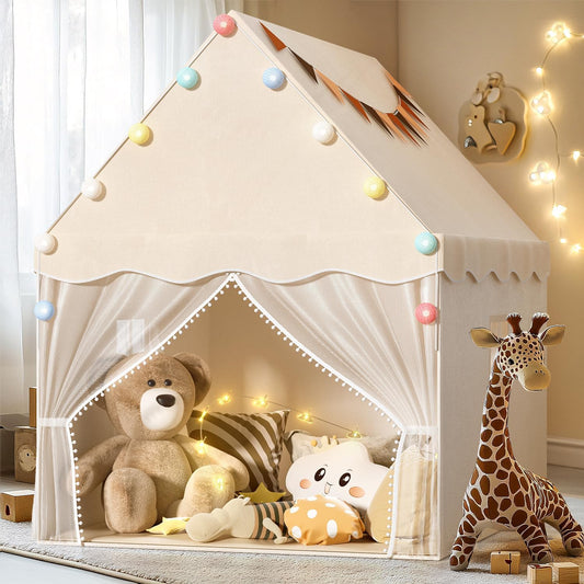 Kids Play Tent with Star Light & Mat