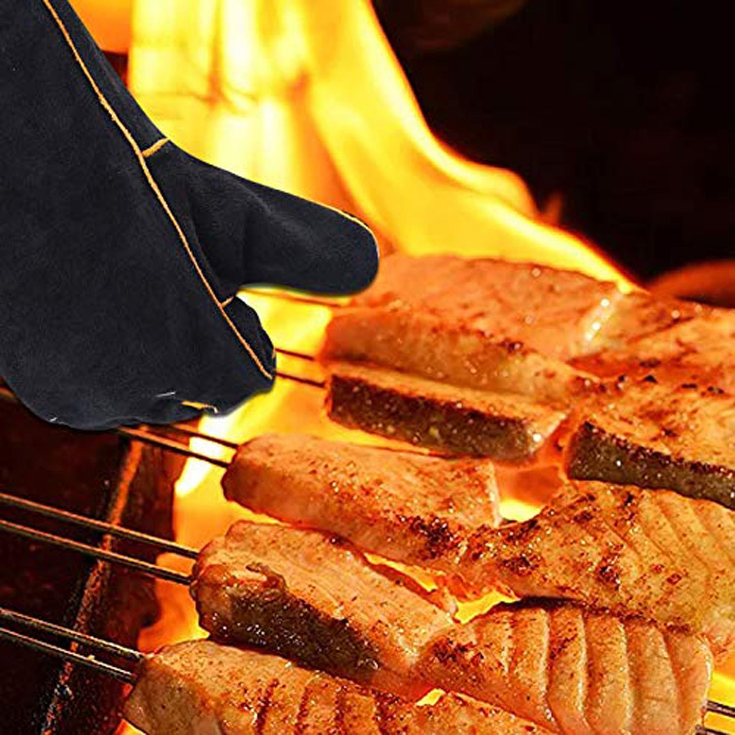 Heat Resistant BBQ Grill Gloves - Long Sleeve