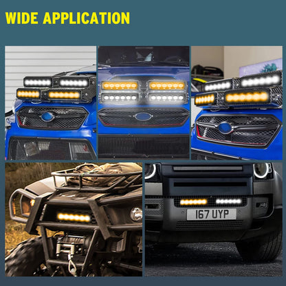 YCHOW-TECH 6 inch LED Light Bar White 120W 6500K Super Bright Spot Work Light Pods Single Row Off Road Driving Light Fog Light Boat Light Waterproof SUV ATV 4WD Car Truck Golf Cart 12V 24V IP68 (2pcs)