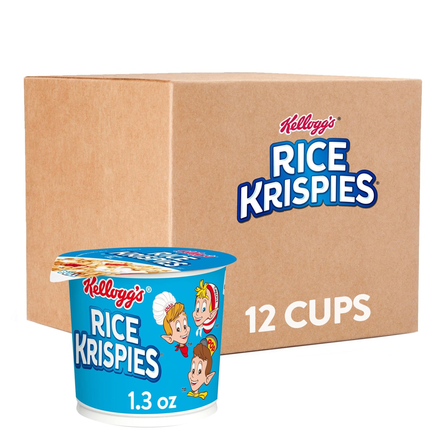 12 Cups Rice Krispies Cereal Snack Cups
