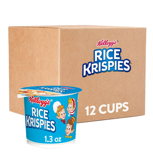 12 Cups Rice Krispies Cereal Snack Cups