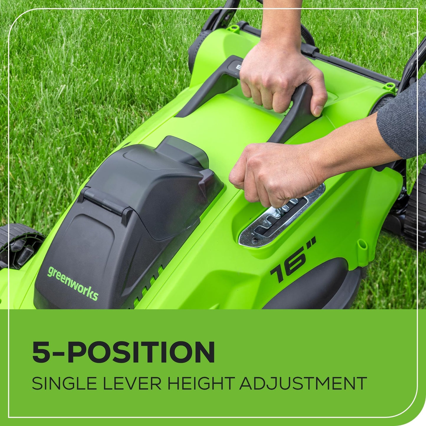 40V Brushless Cordless Lawn Mower by Greenworks