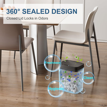 2 Pack Touchless Bathroom Trash Can with Lid