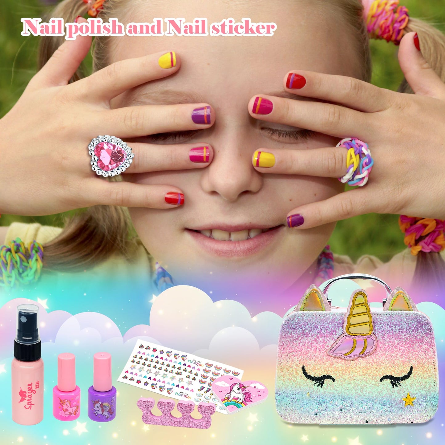 Kids Makeup Kit for Girls - Washable Set
