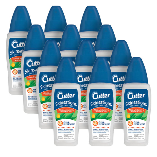 Cutter 12 Pack Insect Repellent Spray, 7% DEET