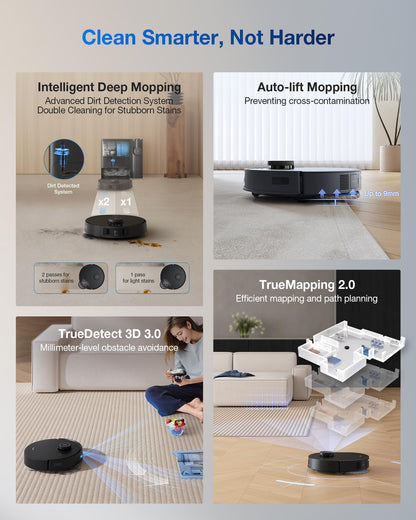 ECOVACS Robot Vacuum and Mop with Self-Emptying