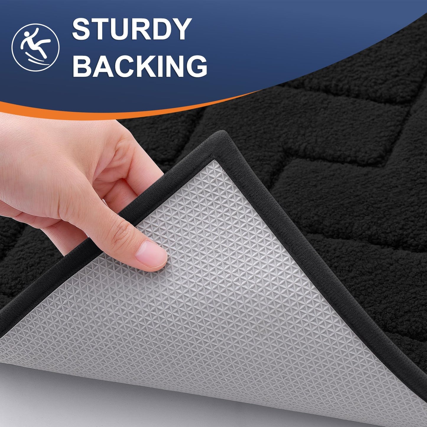 Indoor Door Mat with Non-Slip Rubber Backing