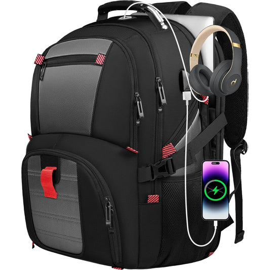 Large Travel Laptop Backpack with USB Charging