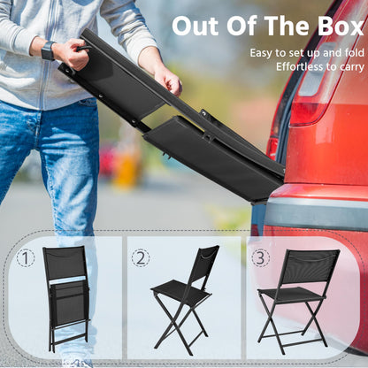 Yaheetech 4-Pack Outdoor Folding Dining Chairs