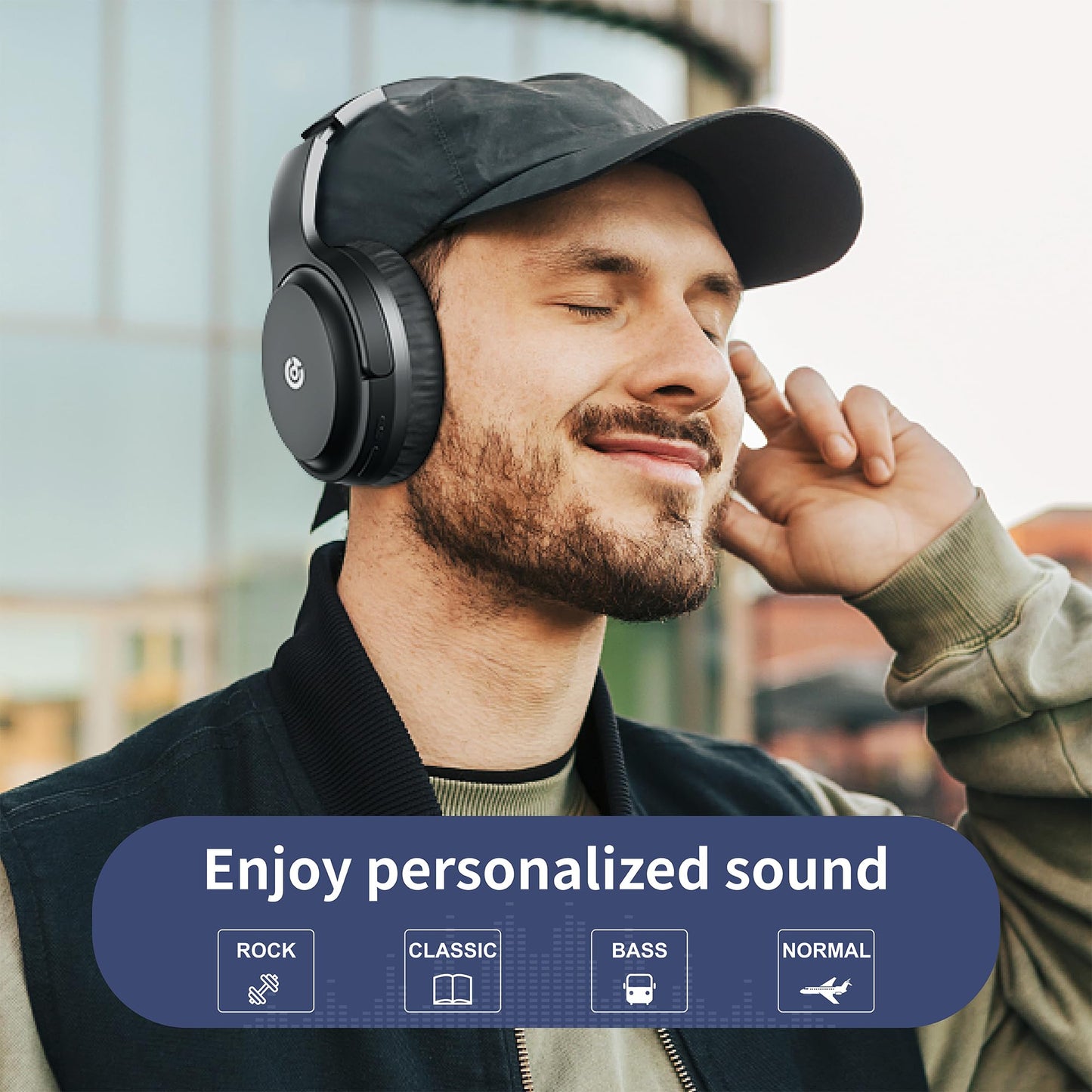 Falebare Bluetooth Over-Ear Headphones with 120H Playtime