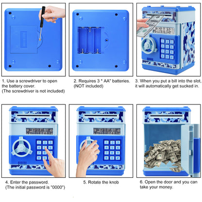 Electronic Password Piggy Bank for Kids