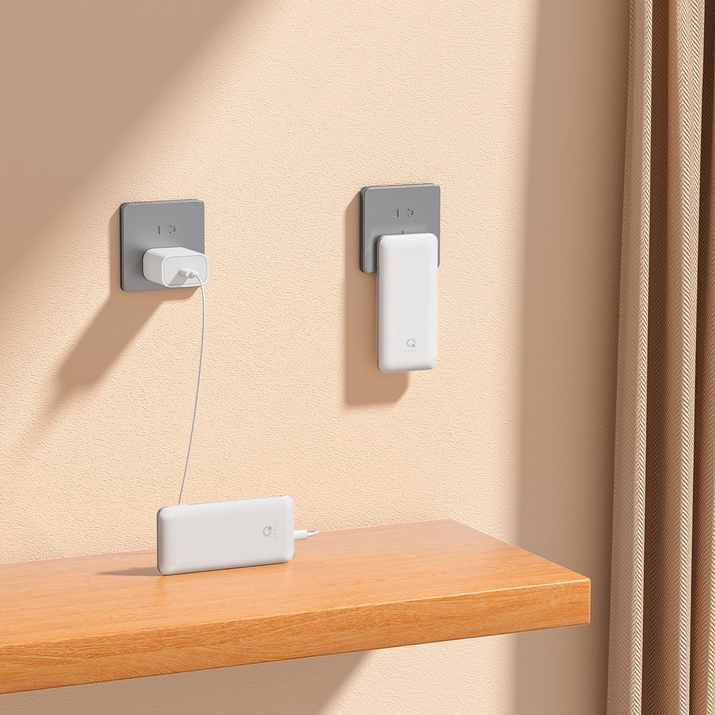 10000mAh Portable Charger with AC Plug & Cables