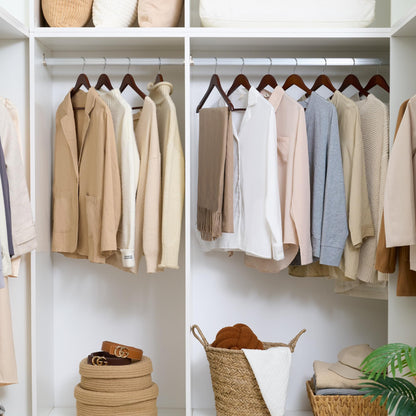 20 Pack StorageWorks Wooden Coat Hangers