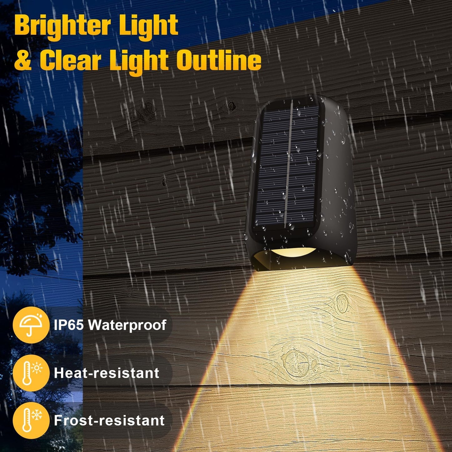 10 Pack Solar Powered Fence Lights Outdoor