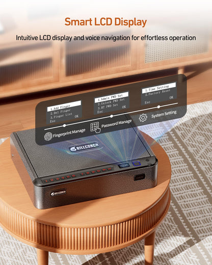 BILLCONCH Biometric Pistol Safe with Quick Access