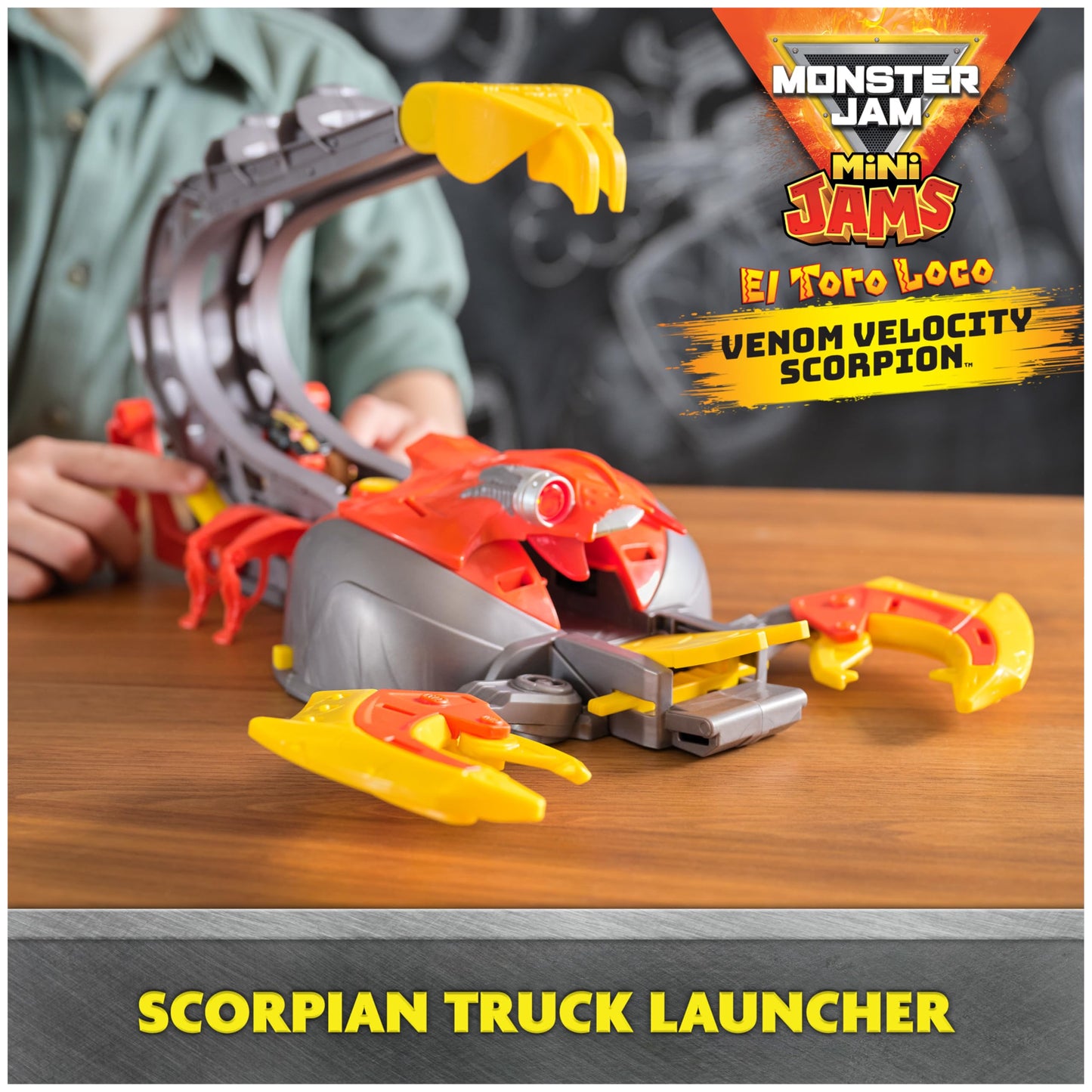 Monster Jam El Toro Loco Scorpion Playset with Trucks