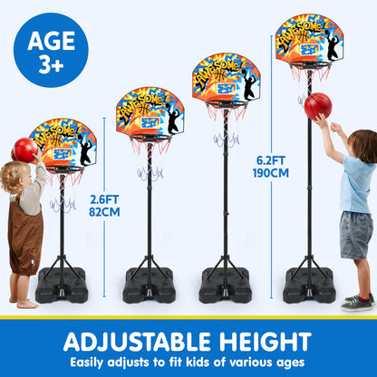 JOYIN Adjustable Kids Basketball Hoop for Indoor Outdoor